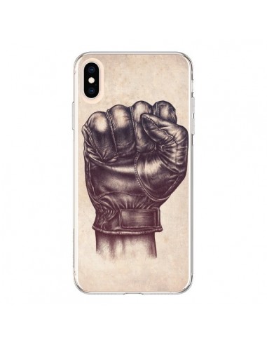 Coque iPhone XS Max Fight Poing Cuir - Lassana