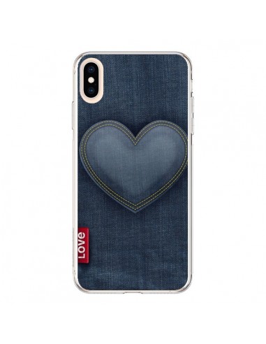 Coque iPhone XS Max Love Coeur en Jean - Lassana