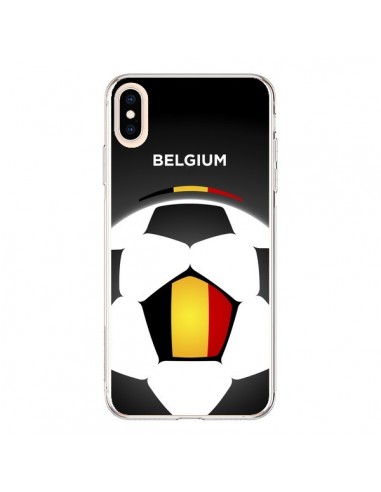 Coque iPhone XS Max Belgique Ballon Football - Madotta