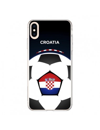 Coque iPhone XS Max Croatie Ballon Football - Madotta