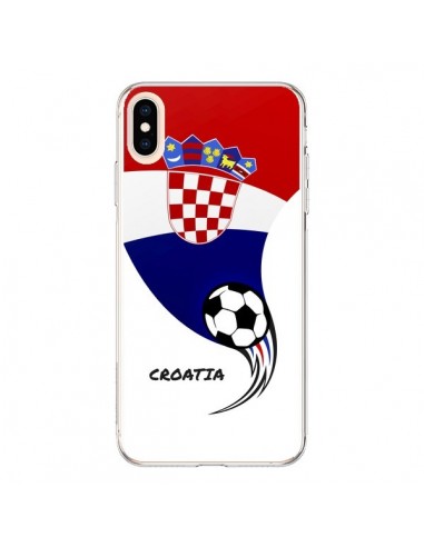 Coque iPhone XS Max Equipe Croatie Croatia Football - Madotta