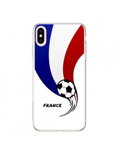 Coque iPhone XS Max Equipe France Ballon Football - Madotta
