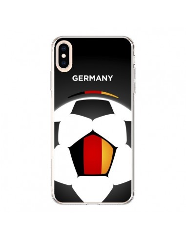 Coque iPhone XS Max Allemagne Ballon Football - Madotta