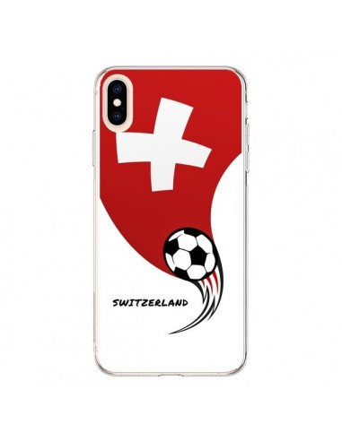 Coque iPhone XS Max Equipe Suisse Switzerland Football - Madotta
