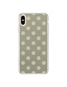 Coque iPhone XS Max Pois Polka Camel - Mary Nesrala