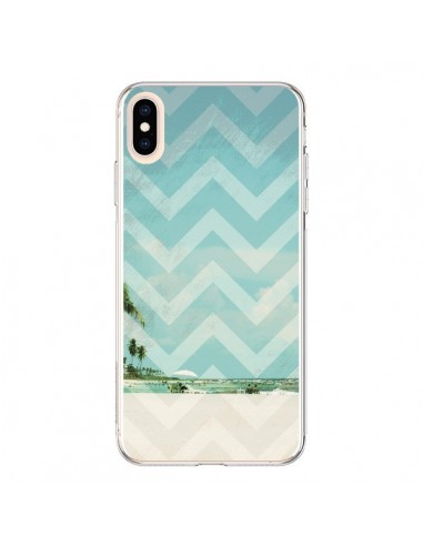 Coque iPhone XS Max Chevron Beach Dreams Triangle Azteque - Mary Nesrala