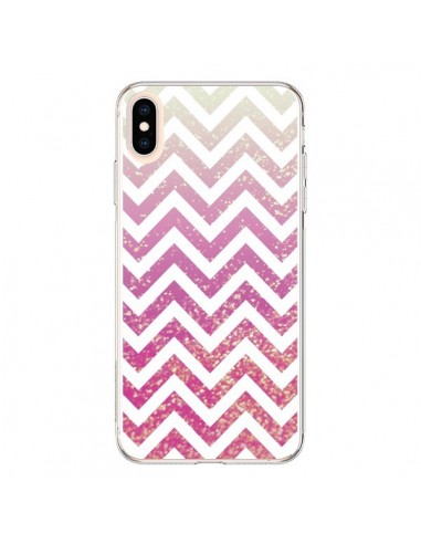 Coque iPhone XS Max Chevron Pixie Dust Triangle Azteque - Mary Nesrala