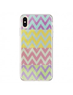 Coque iPhone XS Max Chevron Summer Triangle Azteque -...