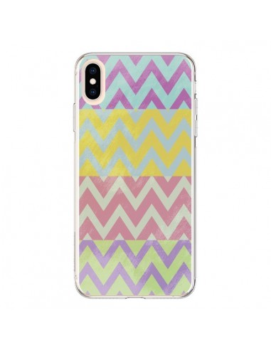 Coque iPhone XS Max Chevron Summer Triangle Azteque - Mary Nesrala