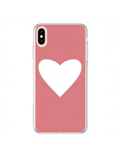 Coque iPhone XS Max Coeur Corail - Mary Nesrala