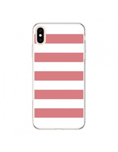 Coque iPhone XS Max Bandes Corail - Mary Nesrala