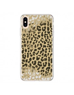 Coque iPhone XS Max Leopard Golden Or Doré - Mary Nesrala