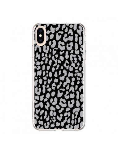 Coque iPhone XS Max Leopard Gris - Mary Nesrala
