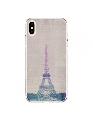 Coque iPhone XS Max I love Paris Tour Eiffel - Mary Nesrala