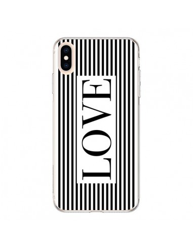 Coque iPhone XS Max Love Noir et Blanc - Mary Nesrala