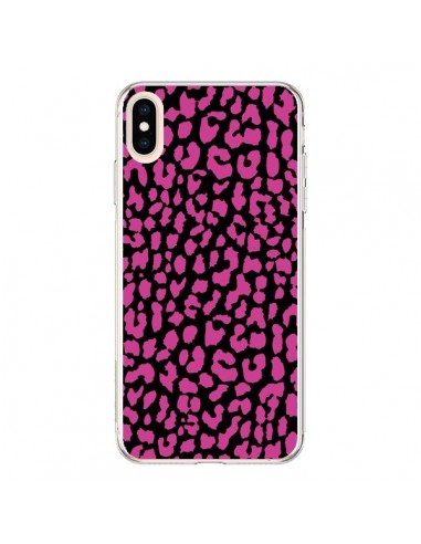 Coque iPhone XS Max Leopard Rose Pink - Mary Nesrala