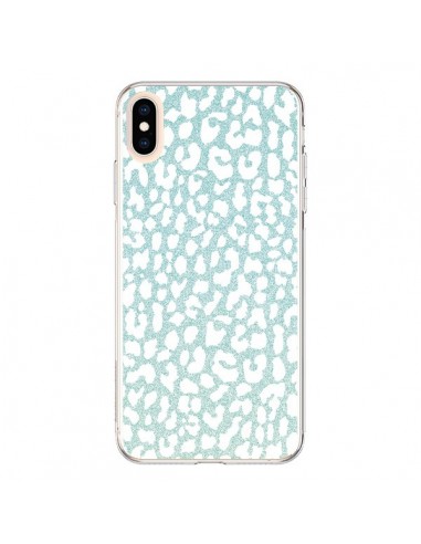 Coque iPhone XS Max Leopard Winter Mint - Mary Nesrala