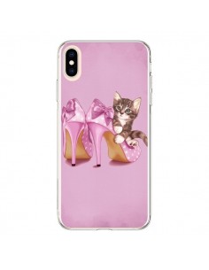Coque iPhone XS Max Chaton Chat Kitten Chaussure Shoes -...