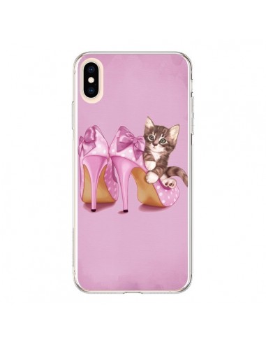 Coque iPhone XS Max Chaton Chat Kitten Chaussure Shoes - Maryline Cazenave