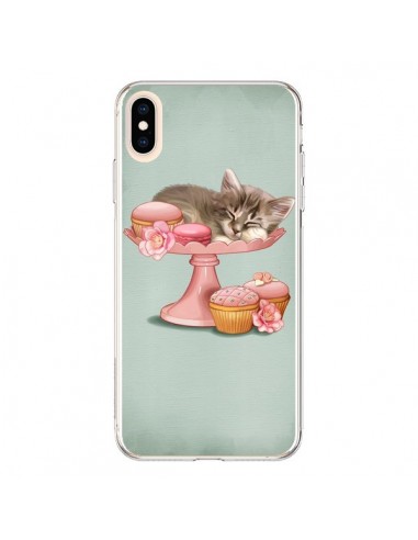 Coque iPhone XS Max Chaton Chat Kitten Cookies Cupcake - Maryline Cazenave