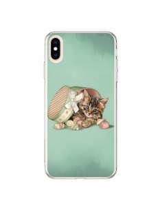 Coque iPhone XS Max Chaton Chat Kitten Boite Bonbon Candy...