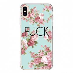 Coque iPhone XS Max Fuck Fleurs - Maryline Cazenave