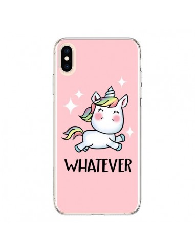 Coque iPhone XS Max Licorne Whatever - Maryline Cazenave