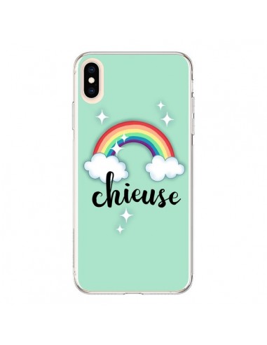 Coque iPhone XS Max Chieuse Arc en Ciel - Maryline Cazenave