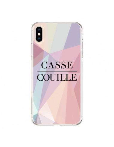 Coque iPhone XS Max Casse Couille - Maryline Cazenave