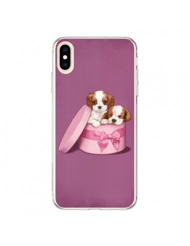 Coque iPhone XS Max Chien Dog Boite Noeud - Maryline Cazenave