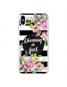 Coque iPhone XS Max Charming as Fuck Fleurs - Maryline...