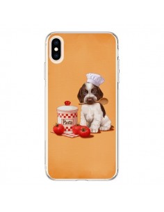 Coque iPhone XS Max Chien Dog Pates Pasta Cuisinier -...