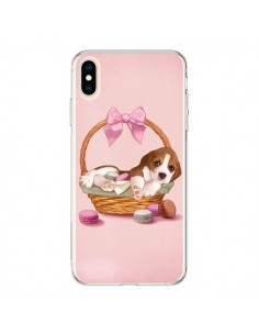 Coque iPhone XS Max Chien Dog Panier Noeud Papillon...