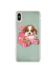 Coque iPhone XS Max Chien Dog Cupcake Gateau Boite -...