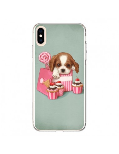 Coque iPhone XS Max Chien Dog Cupcake Gateau Boite - Maryline Cazenave