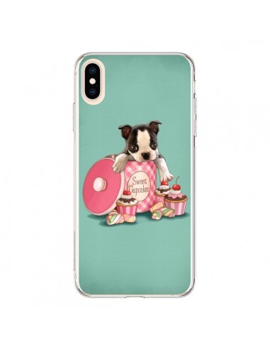 Coque iPhone XS Max Chien Dog Cupcakes Gateau Boite - Maryline Cazenave