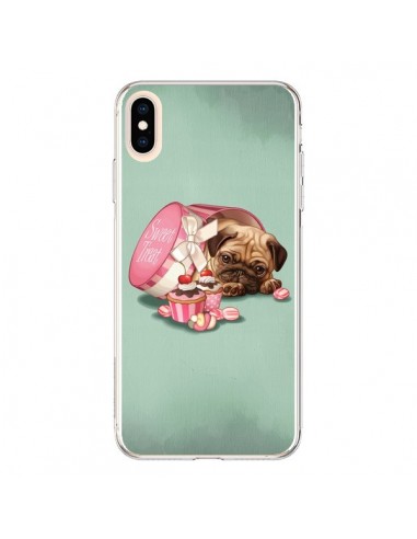 Coque iPhone XS Max Chien Dog Cupcakes Gateau Bonbon Boite - Maryline Cazenave