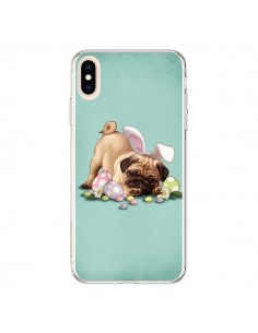 Coque iPhone XS Max Chien Dog Rabbit Lapin Pâques Easter...