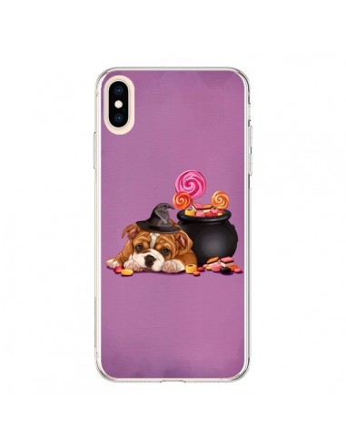 Coque iPhone XS Max Chien Dog Halloween Sorciere Chaudron Bonbon - Maryline Cazenave