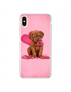 Coque iPhone XS Max Chien Dog Gateau Coeur Love -...