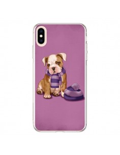 Coque iPhone XS Max Chien Dog Echarpe Bonnet Froid Hiver...