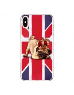 Coque iPhone XS Max Chien Dog Anglais UK British Queen...
