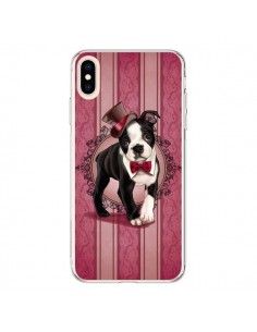 Coque iPhone XS Max Chien Dog Gentleman Noeud Papillon...