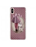 Coque iPhone XS Max Lady Chien Dog Dalmatien Robe Pois - Maryline Cazenave