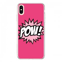 Coque iPhone XS Max Pow Bulles BD Comics - Maryline Cazenave