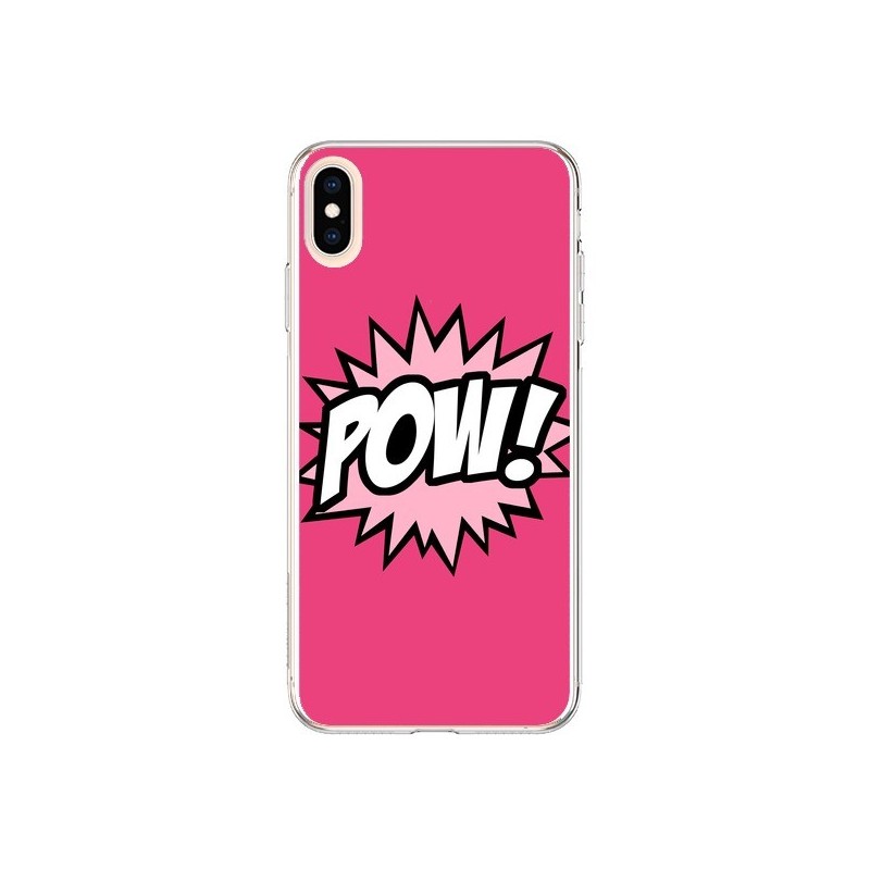 Coque iPhone XS Max Pow Bulles BD Comics - Maryline Cazenave