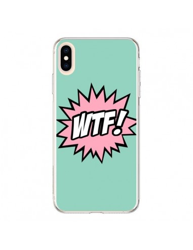 Coque iPhone XS Max WTF Bulles BD Comics - Maryline Cazenave