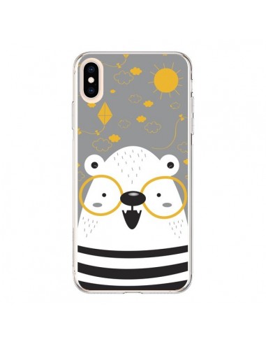 Coque iPhone XS Max Ours à lunettes - Maria Jose Da Luz