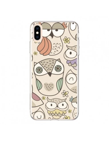 Coque iPhone XS Max Chouette Vintage - Maria Jose Da Luz