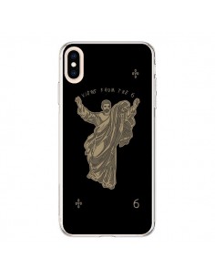 Coque iPhone XS Max God Black Drake Chanteur Jeu Cartes -...